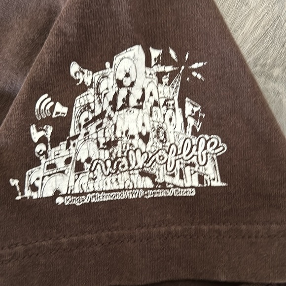 Brown T Shirt Size XL by 5ive Jungle Excellent Condition - Picture 4 of 4